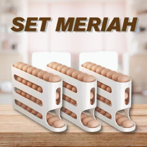 3x Bekas Penyimpan Telur SET MERIAH